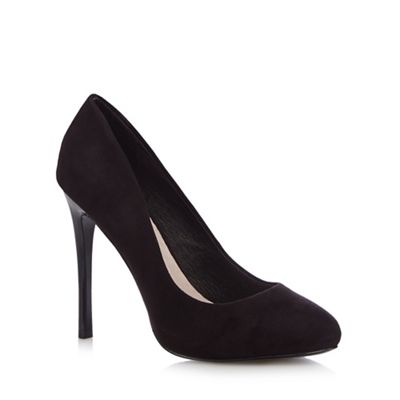 Black 'Candy' wide fit high court shoe